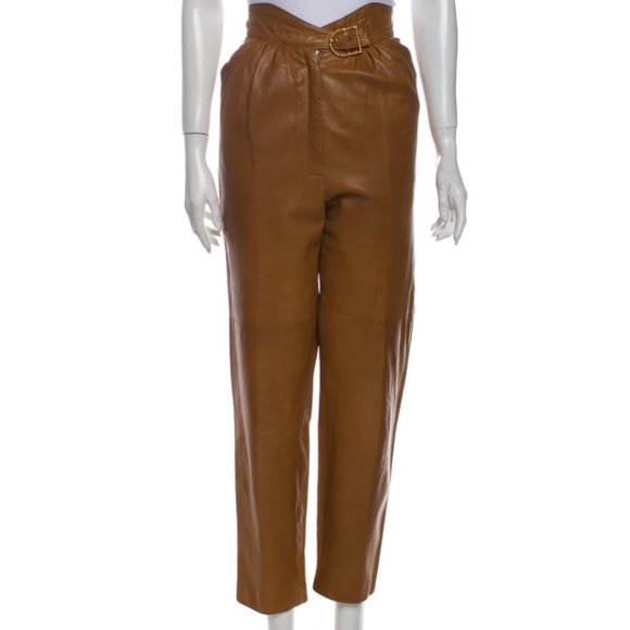 Thierry Mugler Vintage Brown Leather 